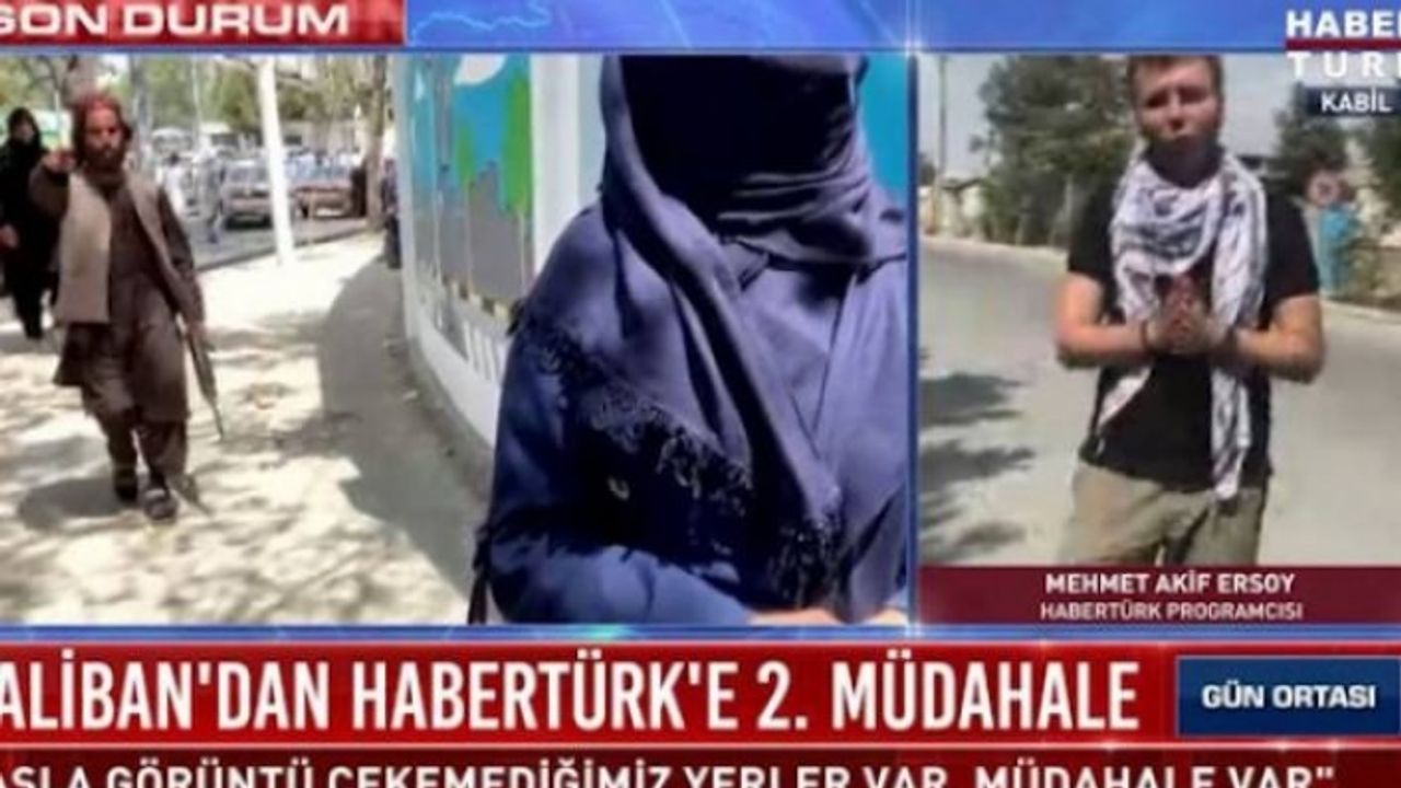 Kabil'deki Türk gazeteci Mehmet Akif Ersoy'a Taliban müdahalesi: Dehşet görüntüler var!