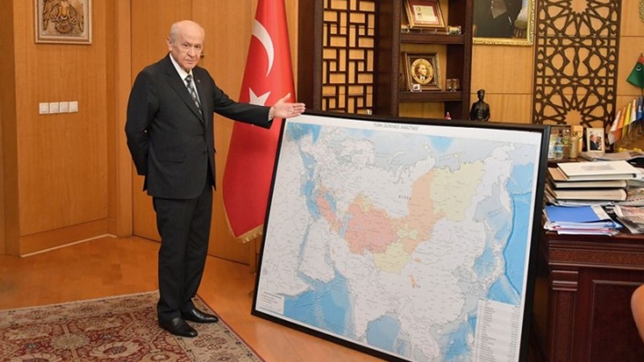 İşte Türk dünyası haritası: Devlet Bahçeli tebrik etti
