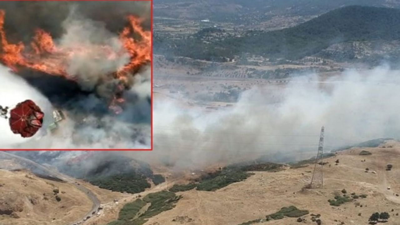 İzmir'in Aliağa ve Bayındır ilçelerinde yangın paniği! Müdahale başladı etrafı çevrildi