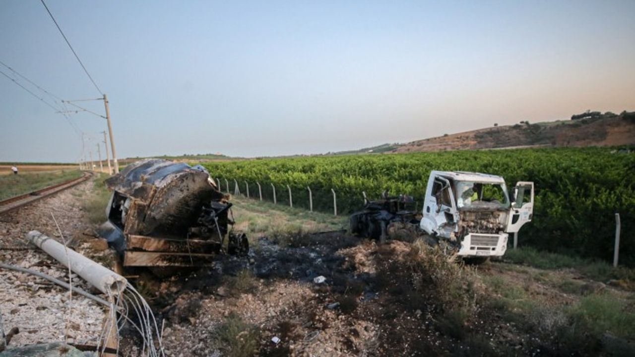 Tarsus'da trenin çarptığı kamyonetteki Mehmet İspir öldü