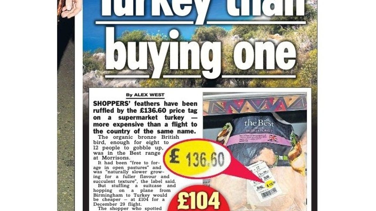 İngiliz basını: Hindi alamazsan Türkiye'ye uç, daha ucuz!