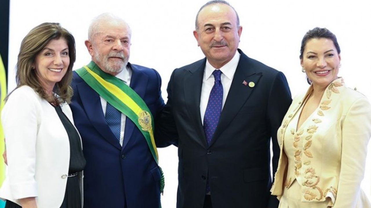 Bakan Çavuşoğlu, Brezilya Devlet Başkanı Lula'nın yemin törenine katıldı