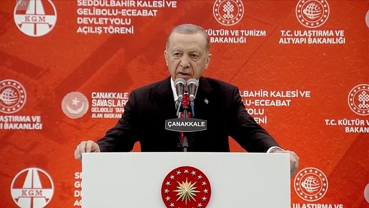 Cumhurbaşkanı Erdoğan Çanakkale'de konuştu. Flaş açıklamalar