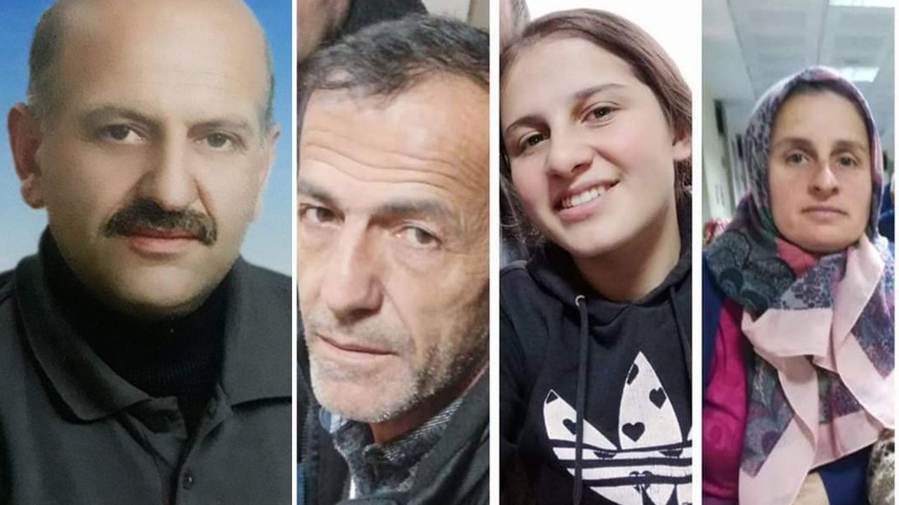 Çayeli'nde dereye düşen araçtaki Hayrullah Bilgin, İsmet Bilgin, Beyza Bilgin ve Mehmet Özdemir öldü