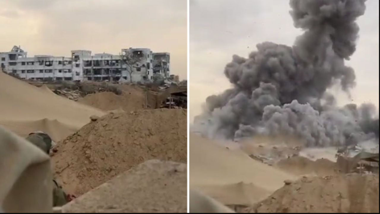 İsrail, Gazze Şeridi'ndeki parlamento binasını patlattı!