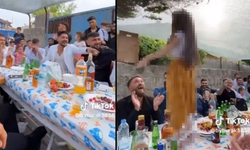 Kayseri'de skandal görüntüler: Eğlence masasında kız çocuğunu oynattılar!
