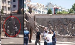 Kayseri'de büyük alçaklık. Atatürk anıtına baltalarla saldırdılar
