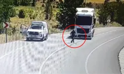 Yaralı serçeyi kurtarmak isterken kamyon çarptı!