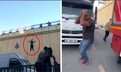 İstanbul'da bir genç kız kendini metrelerce yüksekten aşağı bıraktı!