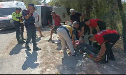 Mersin’de  minibüs devrildi:  7 tarım işçisi yaralandı!