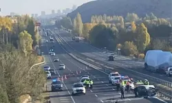 Ankara-Eskişehir yolunda feci kaza: Ters öne giden araç can aldı 3 ölü 2 yaralı