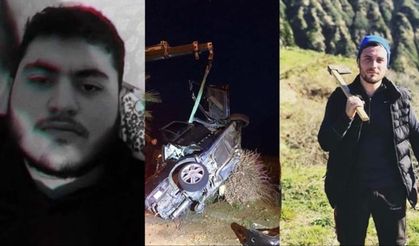 Rize'de takla atan otomobildeki İsmail Baykal ve Hasan Çatalbaş öldü