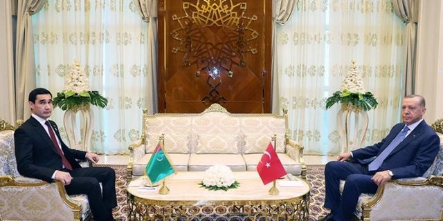 Büyük Asya buluşması: Erdoğan,Devlet Başkanı Berdimuhamedov ile görüştü