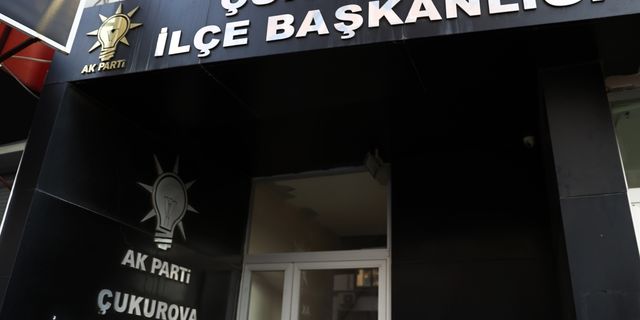 AK Parti Çukurova İlçe Başkanlığı'na silahlı saldırıda bulunan şüpheli yakalandı