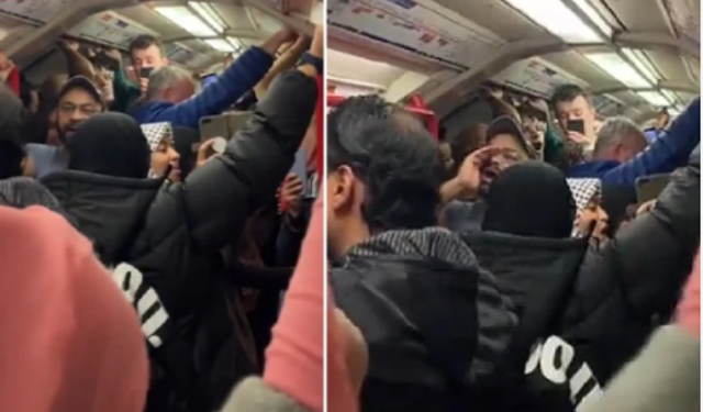 Londra metrosunda  ‘Özgür Filistin’ sloganı! Makinist görevden uzaklaştırıldı
