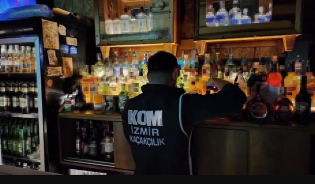 İzmirde operasyon: 3,7 ton taklit etiketli etil alkol ele geçirildi!