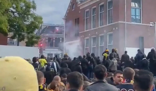 Fenerbahçe maçı öncesi Hollanda'da olay!  Türk taraftarlara saldırdılar