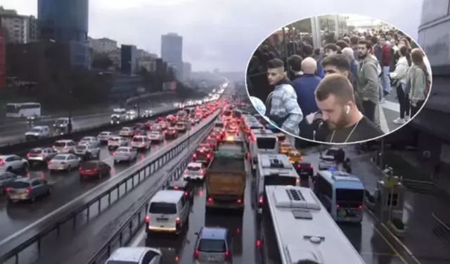 İstanbul'da görenleri şaşırtan trafik yoğunluğu yaşanıyor