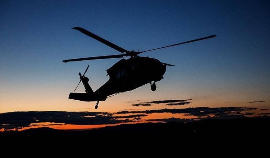 Askeri helikopter düştü. 3 asker hayatını kaybetti