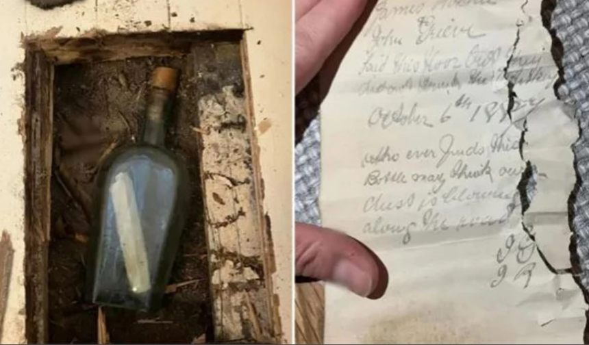 Dünyanın en eski şişe mesajı: 150 yıl sonra bulundu!