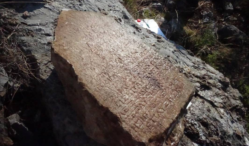 Bozburun'da önemli keşif: Helenistik Dönem'e ait 'Kaletepe Yazıtı' bulundu