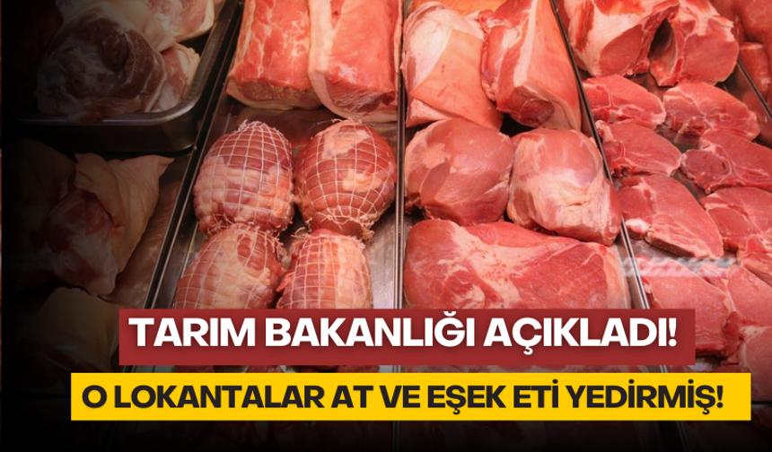 Tarım Bakanlığı'nın yeni listesinde ortaya çıktı! O lokantalar at ve eşek eti yedirmiş