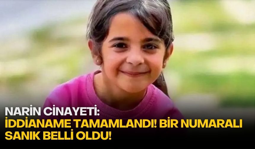 Narin cinayeti: İddianame tamamlandı!  Bir numaralı sanık belli oldu!