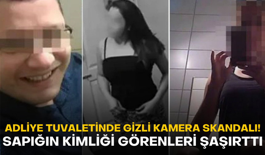 Trabzon Adliyesi'nde kadınlar tuvaletinde gizli kamera skandalı!