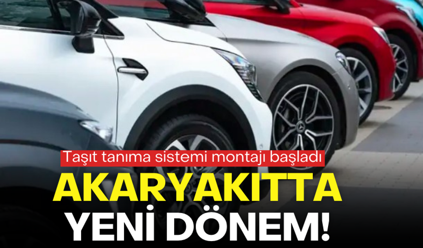 Akaryakıtta yeni dönem: Taşıt tanıma sistemi montajı başladı