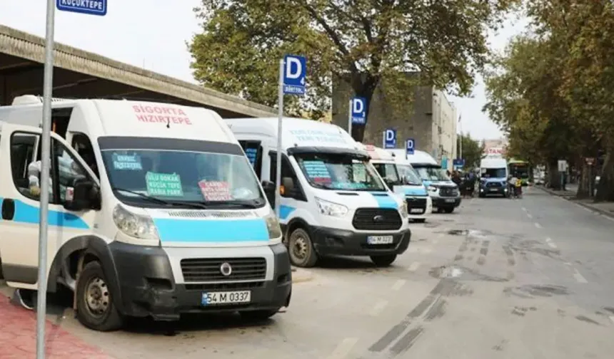 Sakarya'da minibüs şoförlerinden "Çok para lazım" akımı!