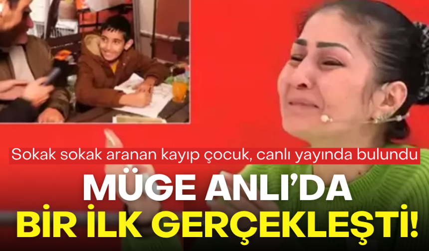 Sokak sokak aranan kayıp çocuk, canlı yayında bulundu