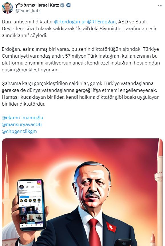 Israil Disisleri Bakani Katz Dan Bir Kustah 17692727 9166 M